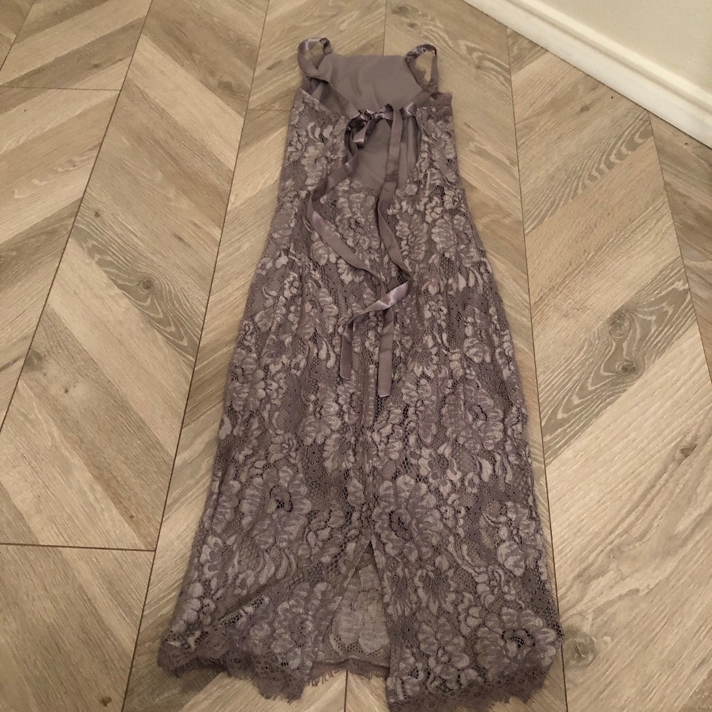 Lulus Lace Dress High Neck Open Cocktail